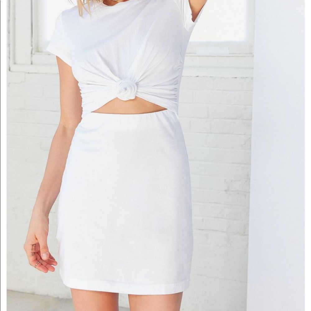 Silence + Noise Knotted T-shirt Dress